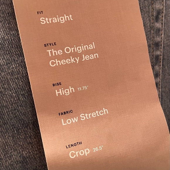 NWT Certified Organic Everlane Original Cheeky Jeans size 31 - Picture 3 of 5